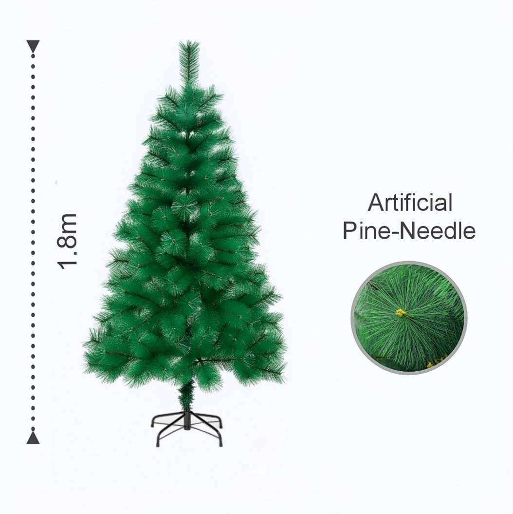 1.8m Christmas Tree, Artificial Pine-Needle