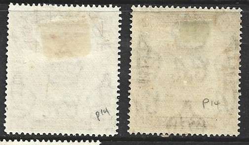 Brunei 1947, 25c, 50c, perf 14, MH *