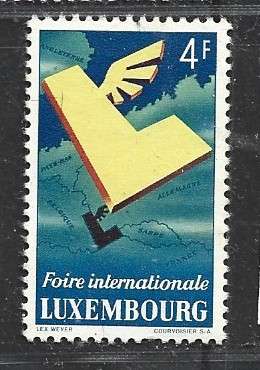Luxembourg, 1954, International Fair, 4F, MH *