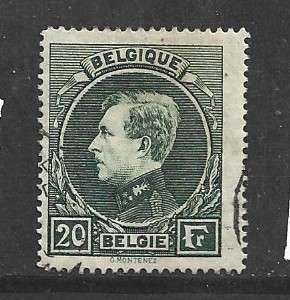 Belgium, 1929, 20Francs, green, used