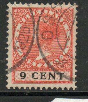 Netherlands, 1929, 9 cents orange & black, used