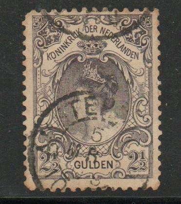 Netherlands,1898, 2 1/2 gulden, lilac, used