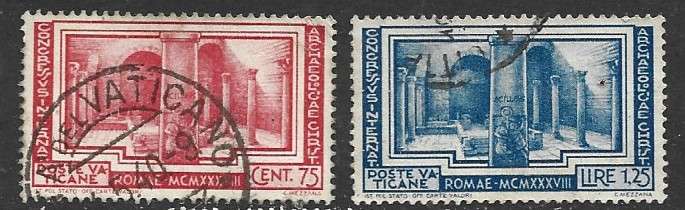 Vatican 1938 International Christian Archeology Congress, 75c, Lire 1,25, used