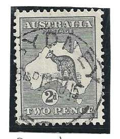 Australia, 1915, 2d, kangaroo, W5, used