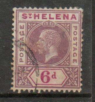 Saint Helena, GVR, 1913, 6d, used