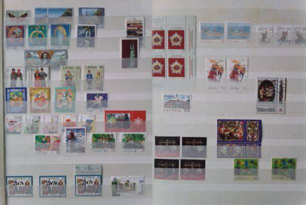 Estonia, Lithuania, Latvia, attractive good used, multiples, duplication in stock book