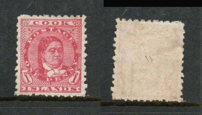 Cook Islands, 1902, 1d rose-pink, perf 11, MH *