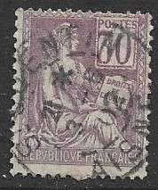 France,1900, 30 cents, mauve,  used