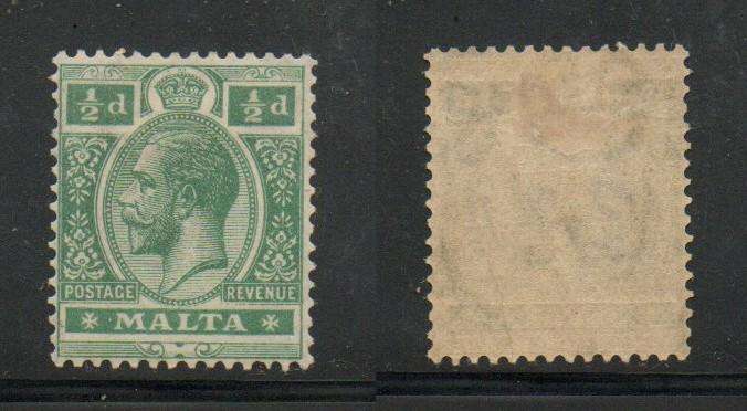 Malta, 1922, 1/2d, green, MH *