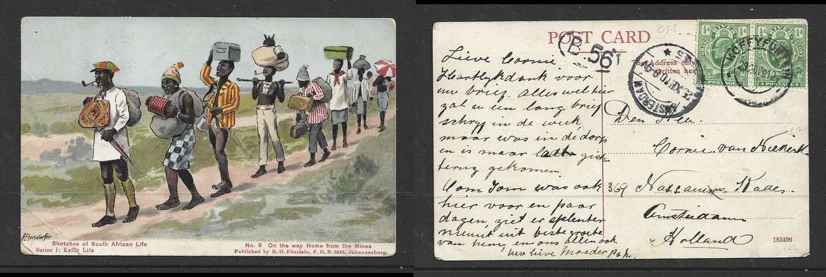 On the way home from the mines, 1d ORC, KOFFYFONTEIN 29 NOV 01 > AMSTERDAM (Holland)