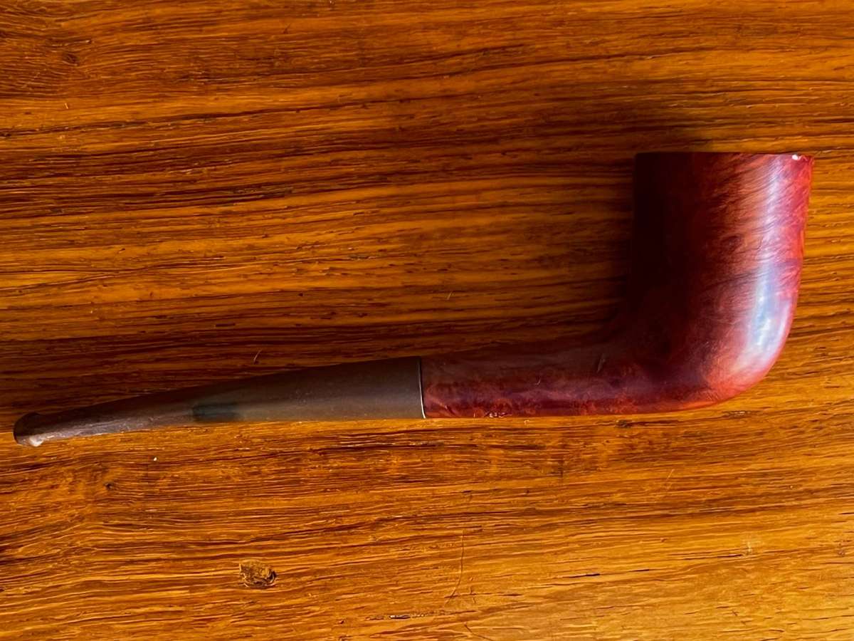 Vintage Smoking Pipe Collection  Set of 4 with Wooden Display Stand