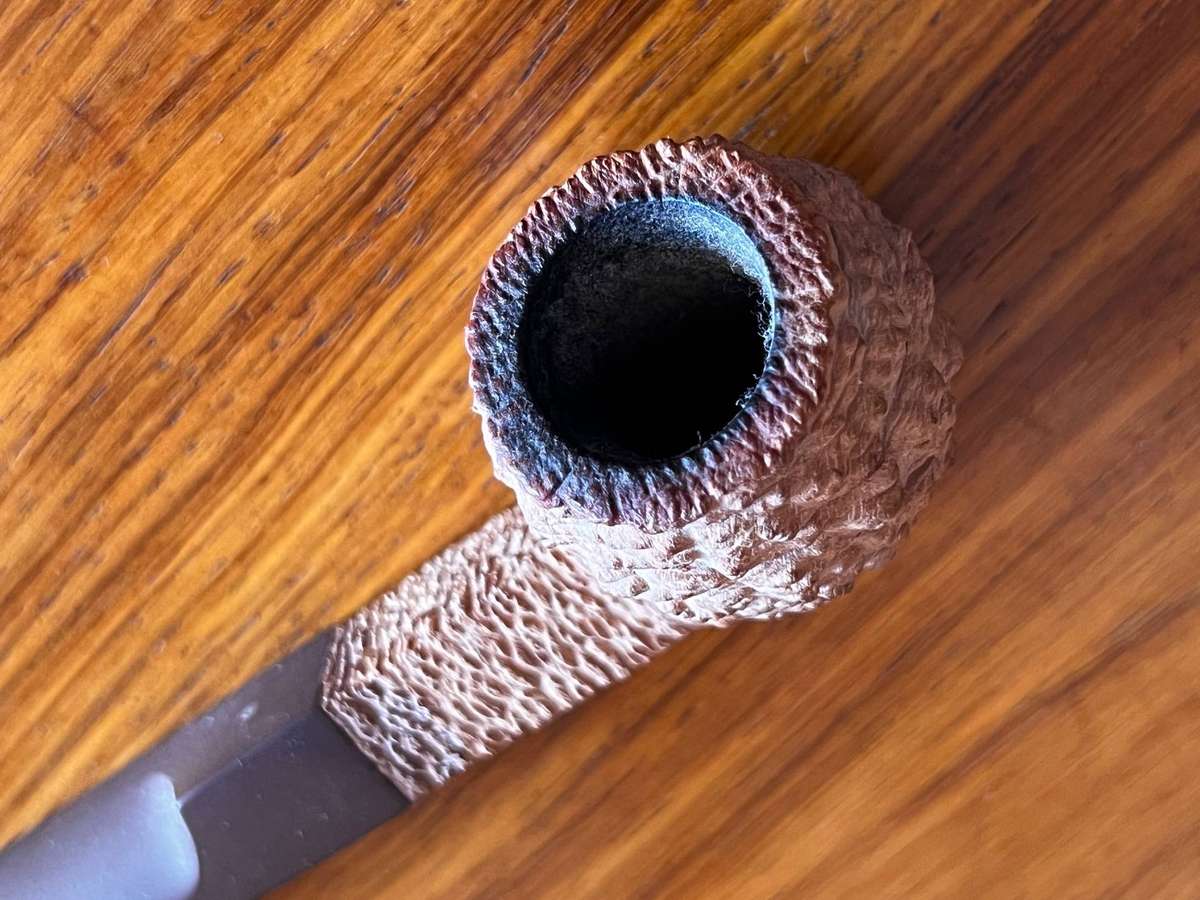 Vintage Smoking Pipe Collection  Set of 4 with Wooden Display Stand