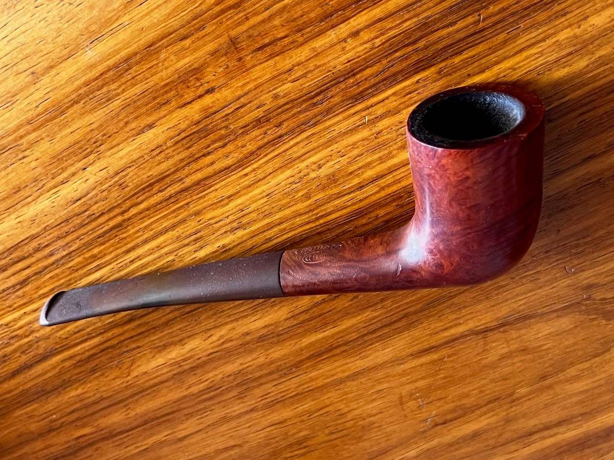 Vintage Smoking Pipe Collection  Set of 4 with Wooden Display Stand
