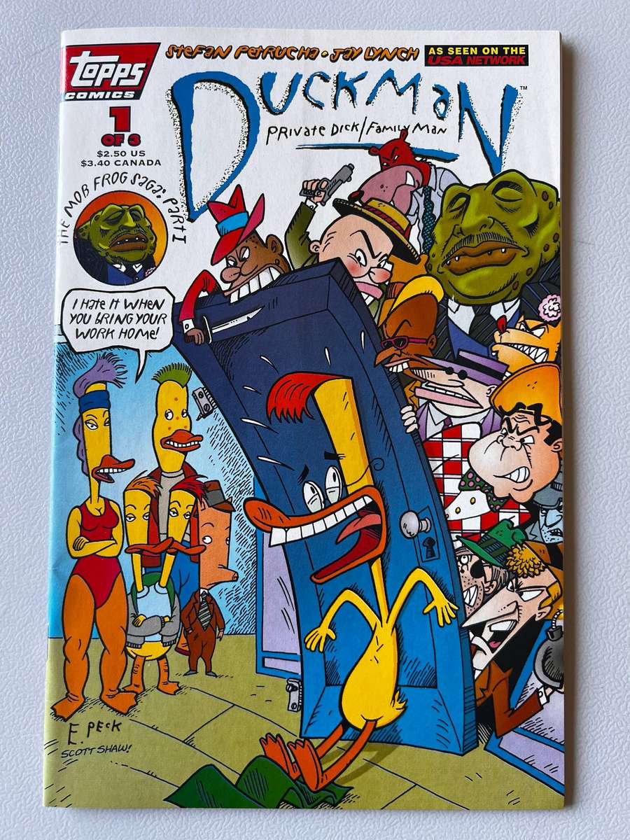 Duckman #1-3 Comics Complete Set (TOPPS COMICS)
