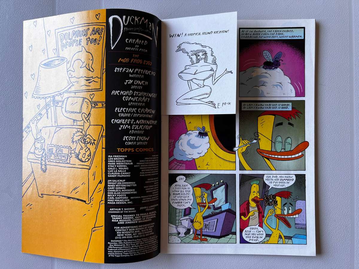 Duckman #1-3 Comics Complete Set (TOPPS COMICS)