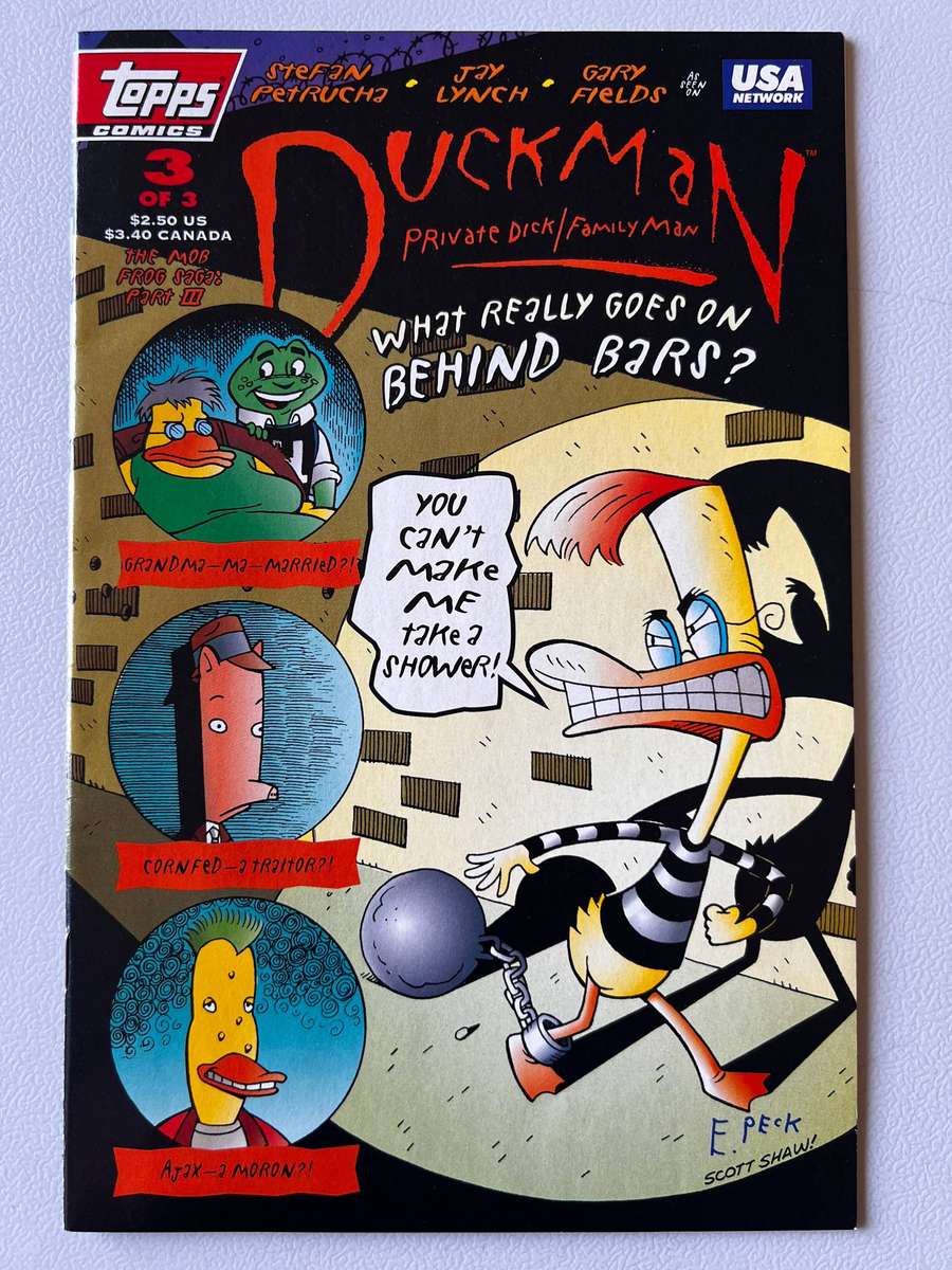 Duckman #1-3 Comics Complete Set (TOPPS COMICS)