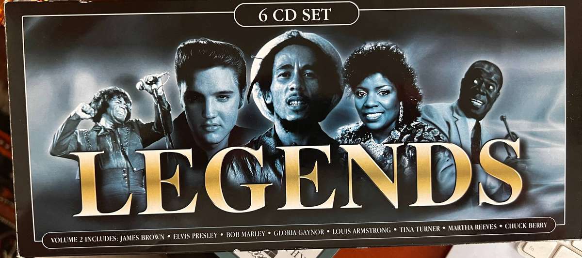 LEGENDS 6 disc CD SET VOLUME 2 James Brown, Bob Marley and more...