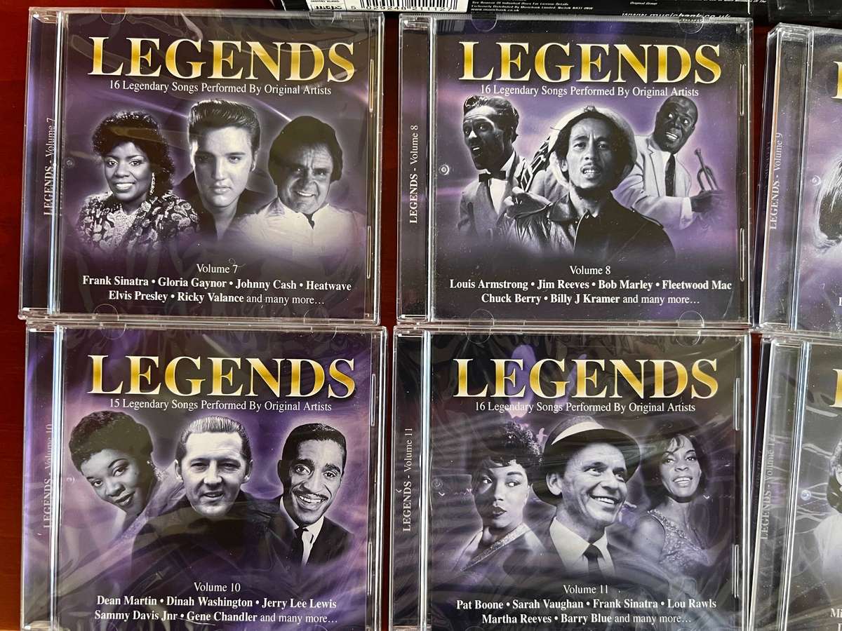 LEGENDS 6 disc CD SET VOLUME 2 James Brown, Bob Marley and more...