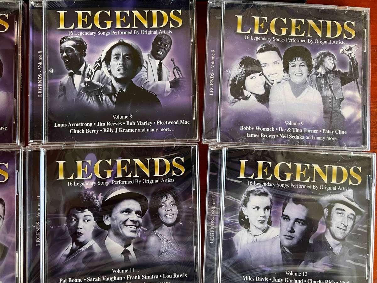 LEGENDS 6 disc CD SET VOLUME 2 James Brown, Bob Marley and more...