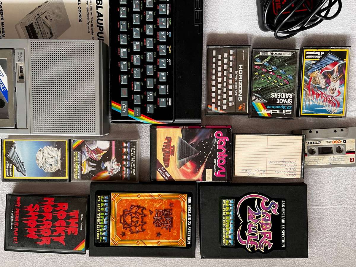 Sinclair ZX Spectrum 48K - Rare Complete Retro Collection - Boxed with Games & Accessories