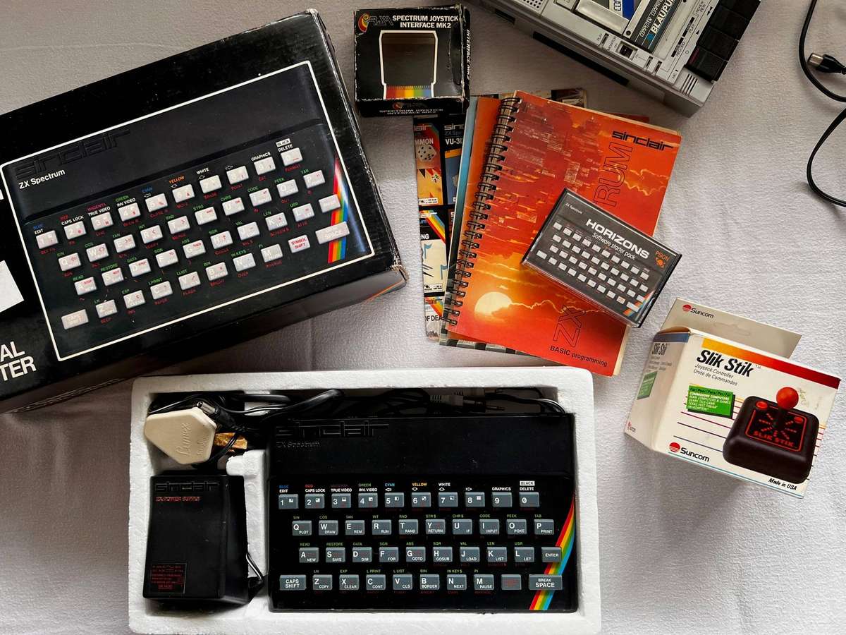Sinclair ZX Spectrum 48K - Rare Complete Retro Collection - Boxed with Games & Accessories
