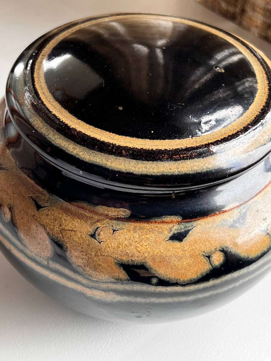 Hand-Thrown Studio Stoneware Lidded Jar - Nicole Palmer