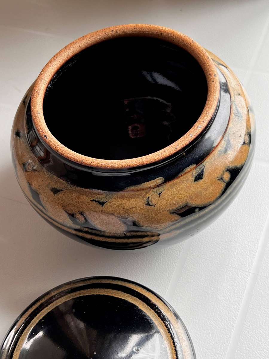 Hand-Thrown Studio Stoneware Lidded Jar - Nicole Palmer