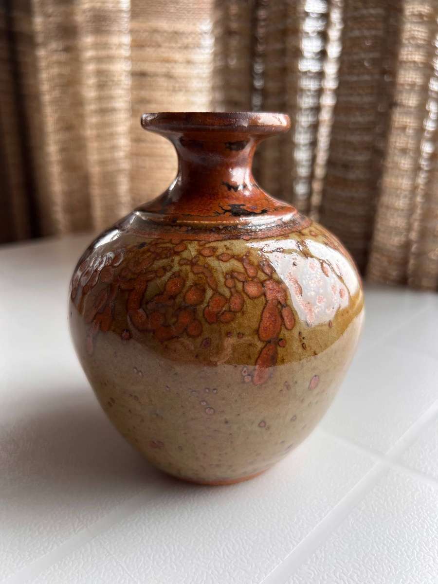 Hand-Thrown Studio Stoneware Bud Vase