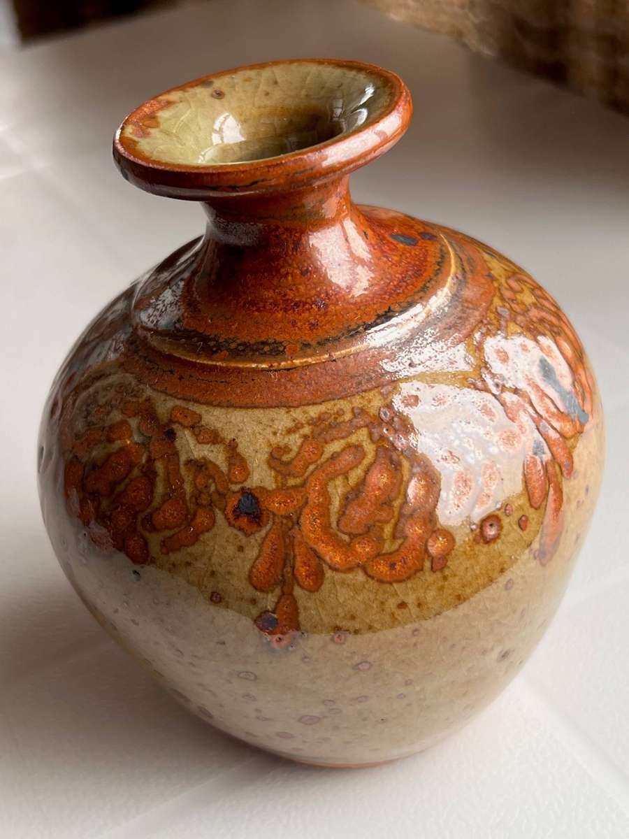 Hand-Thrown Studio Stoneware Bud Vase