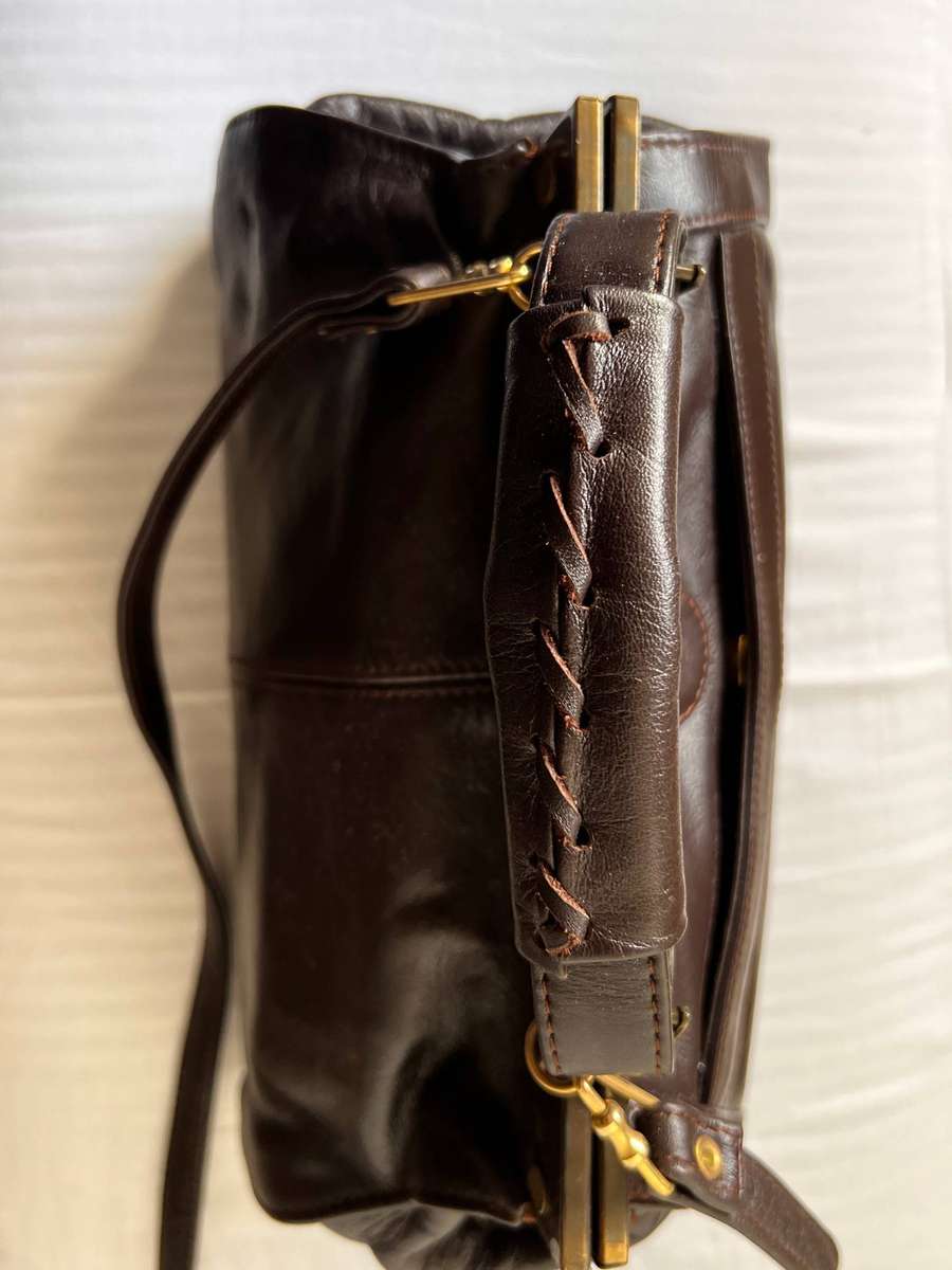 Vintage-Style Leather Doctors Bag Handbag