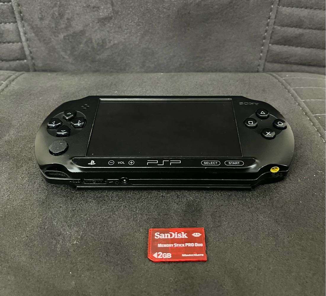 Sony PlayStation Portable Console - Charcoal Black PSP E1000 Series