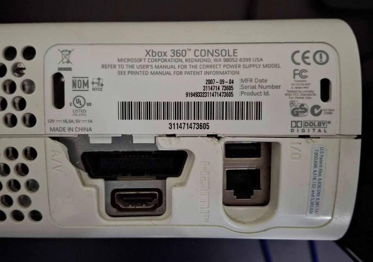 Xbox 360 Phat Console Only - Parts/Spares