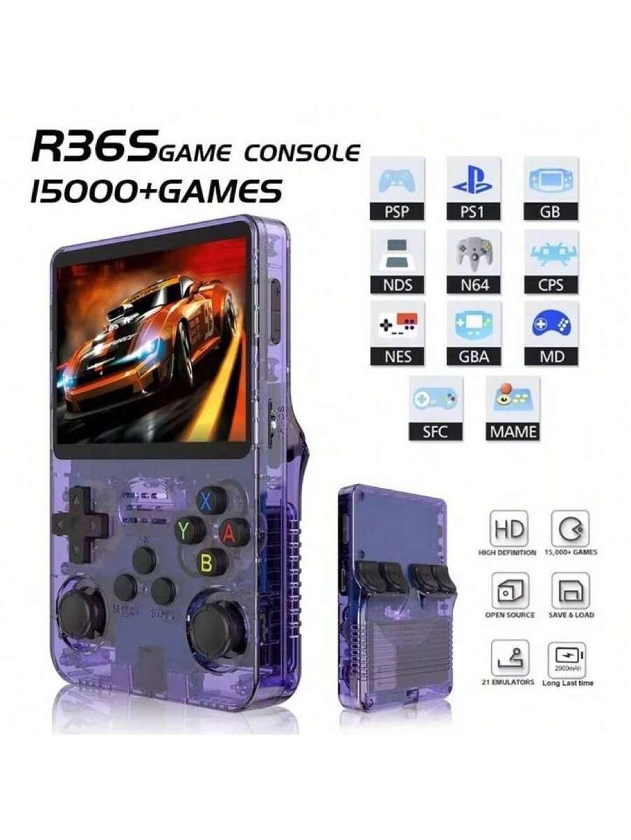 R36S Retro Game Console (ArkOs) + UPGRADED SD CARD
