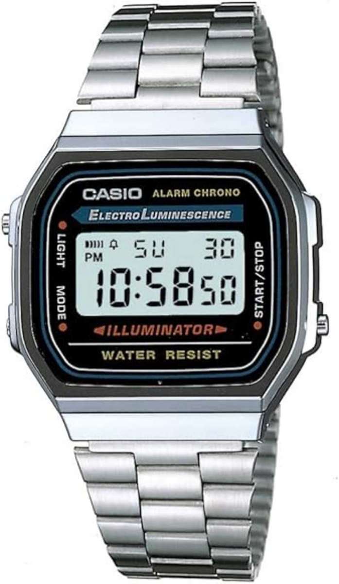 Casio Men's Vintage A168WA-1 Electro Luminescence Watch