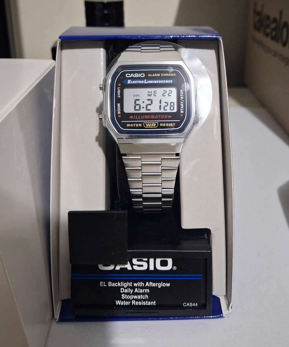 Casio Men's Vintage A168WA-1 Electro Luminescence Watch
