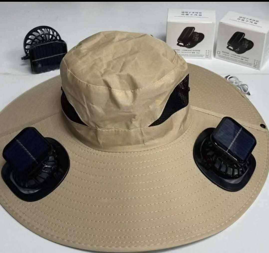SUN HAT WITH SOLAR  FANS