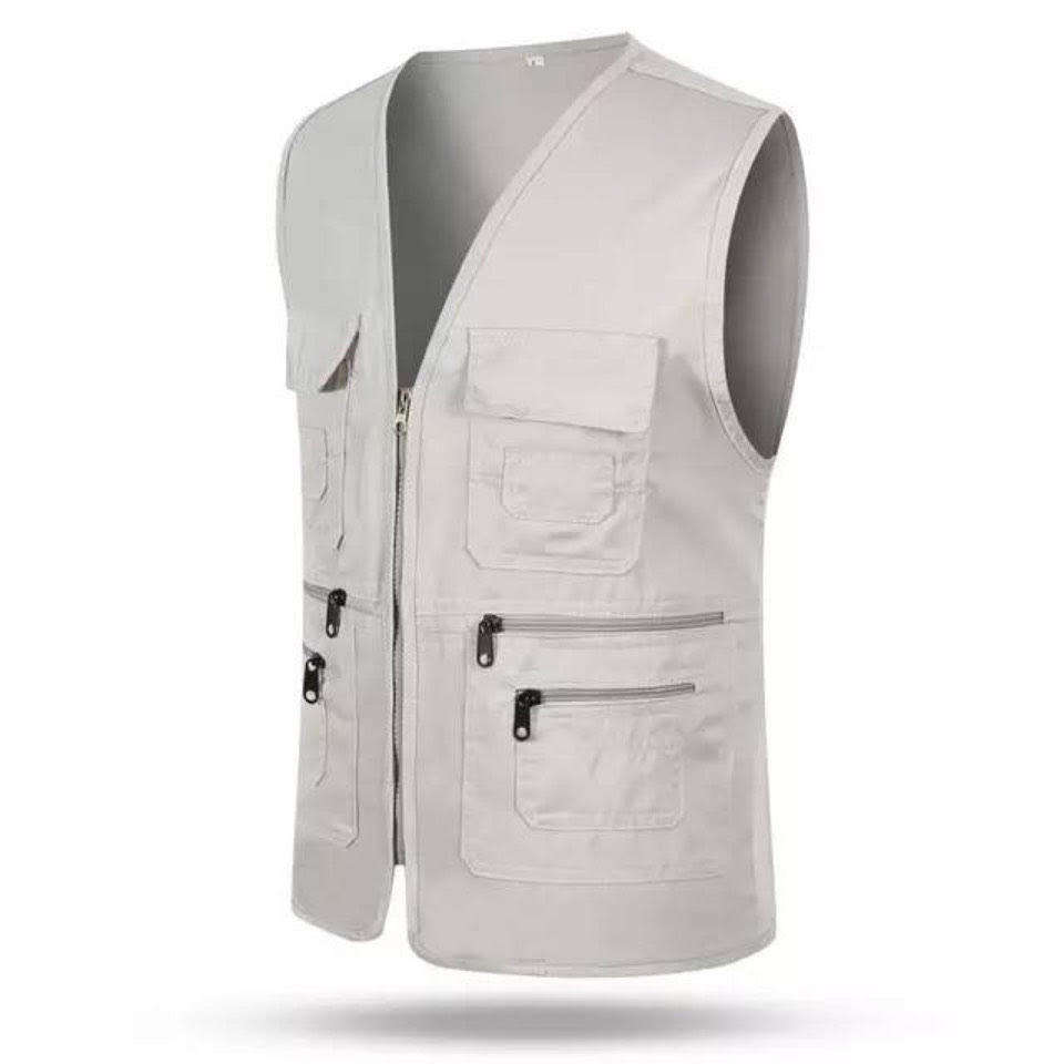 Safari jacket / Fishing vest / Men Outdoor Vest Multi-Pockets