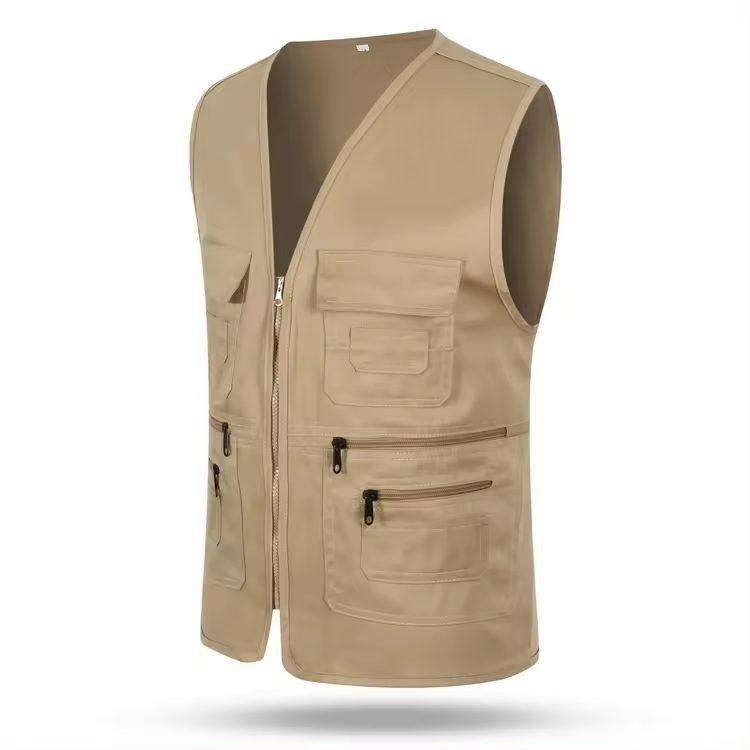 Safari jacket / Fishing vest / Men Outdoor Vest Multi-Pockets