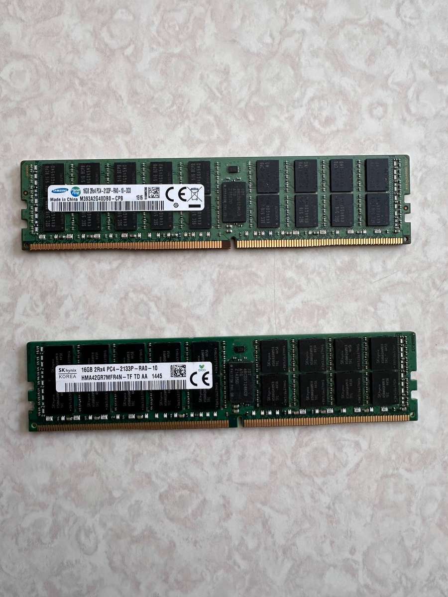 Samsung/SK Hynix 16GB 2Rx4 PC4-2133P-RA0-10 DDR4 Server RAM