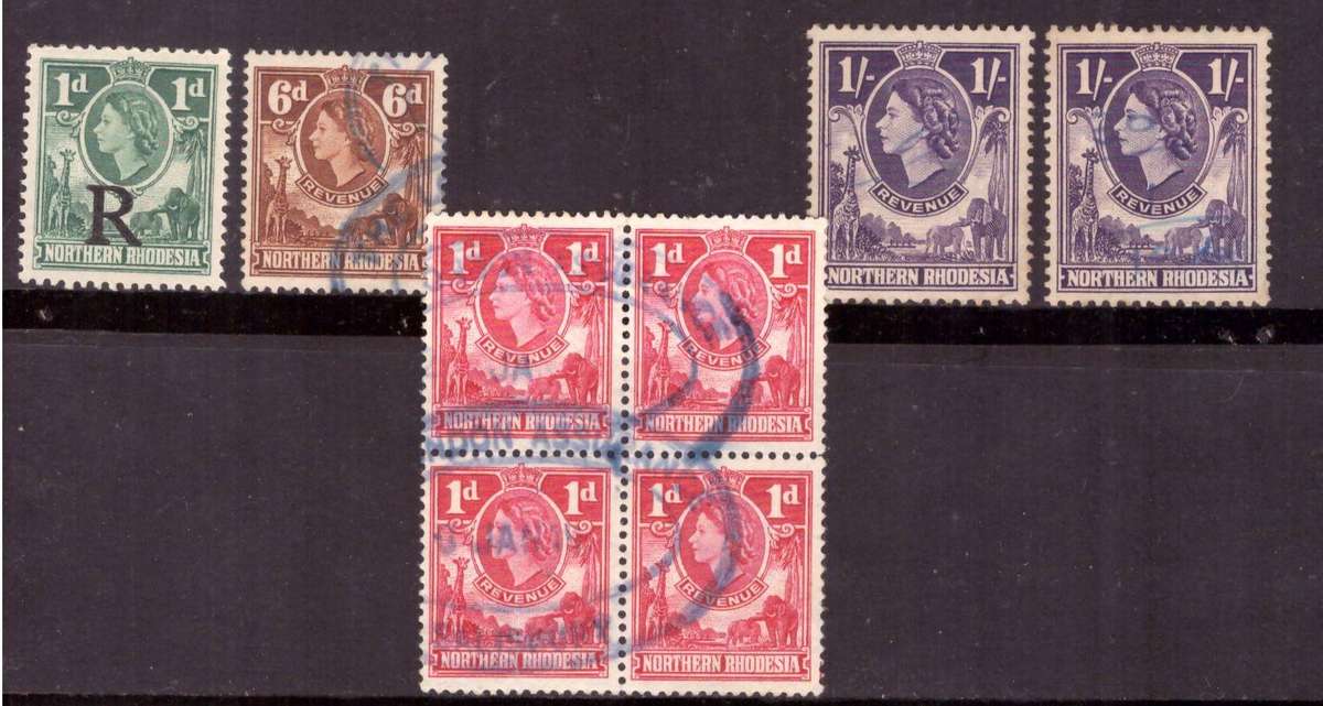 Northern Rhodesia 1953  revenue QE.II.