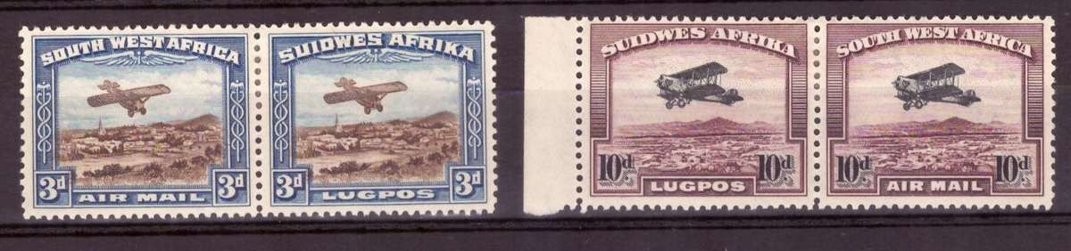 1931 SWA  Airmail [ NAMIBIA ]   SACC #101-102 MH.