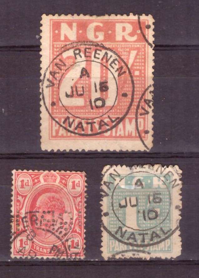 South Africa. Natal Government Railways. top 20/. mix condition.