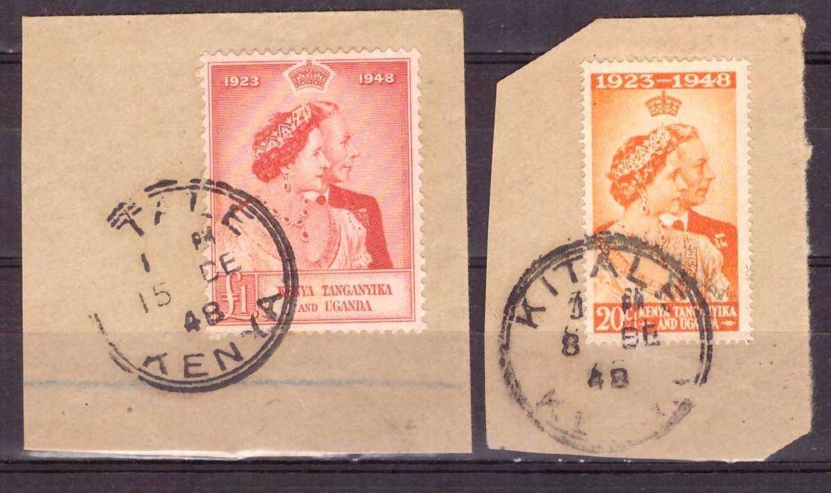 Kenya Uganda Tanganyika George VI  1948 issue nice used .