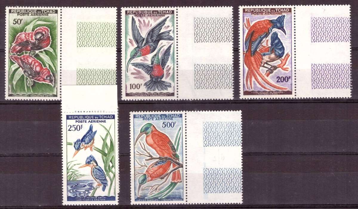 Chad . Scott #C2-C6.Full set  MNH  1960-63