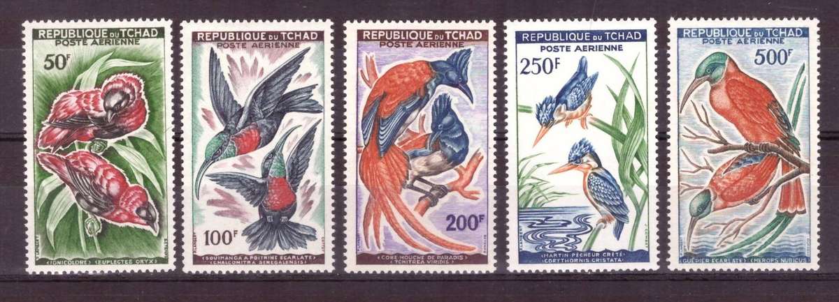 Chad . Scott #C2-C6.Full set  MNH  1960-63