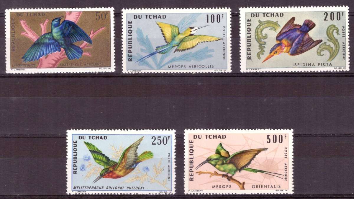 Chad . Scott #C27-C31.Full set  MNH  1966