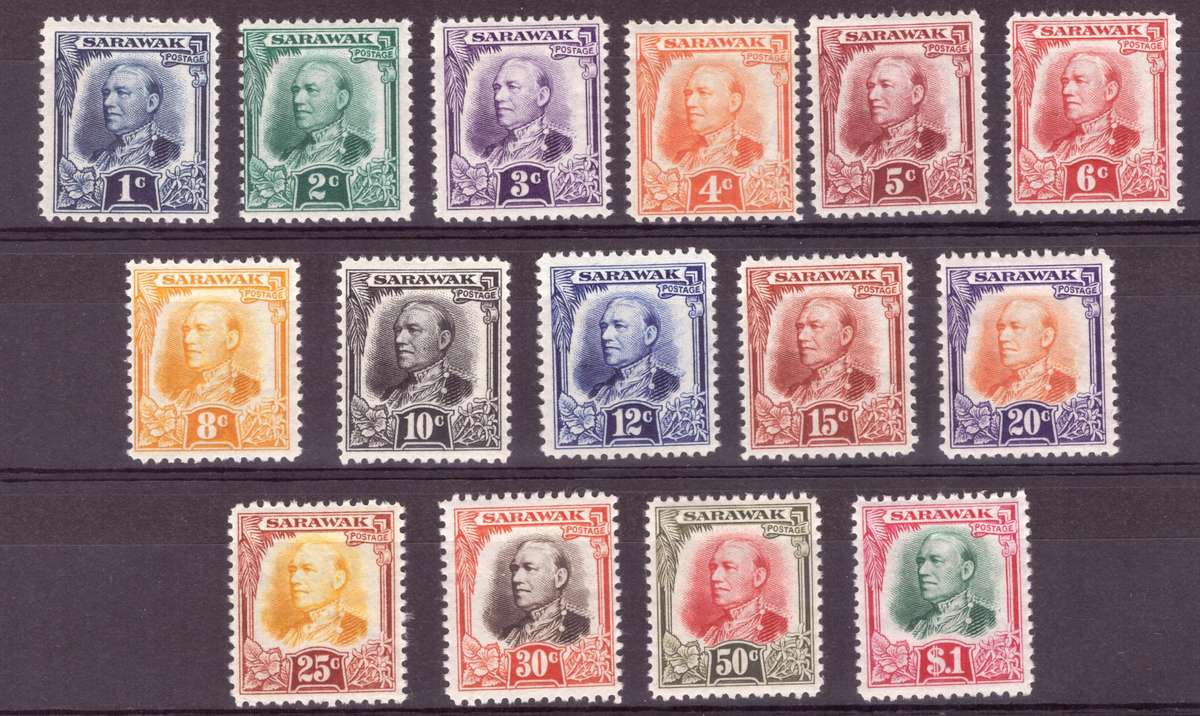 Sarawak. SG. cat #91-105  MH.
