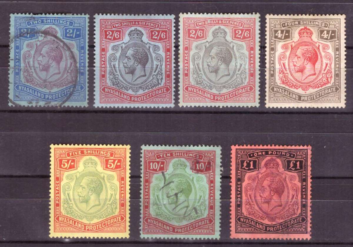 Nyasaland Protectorate. Nice grope mint and used. Look Scan Mixed condition.