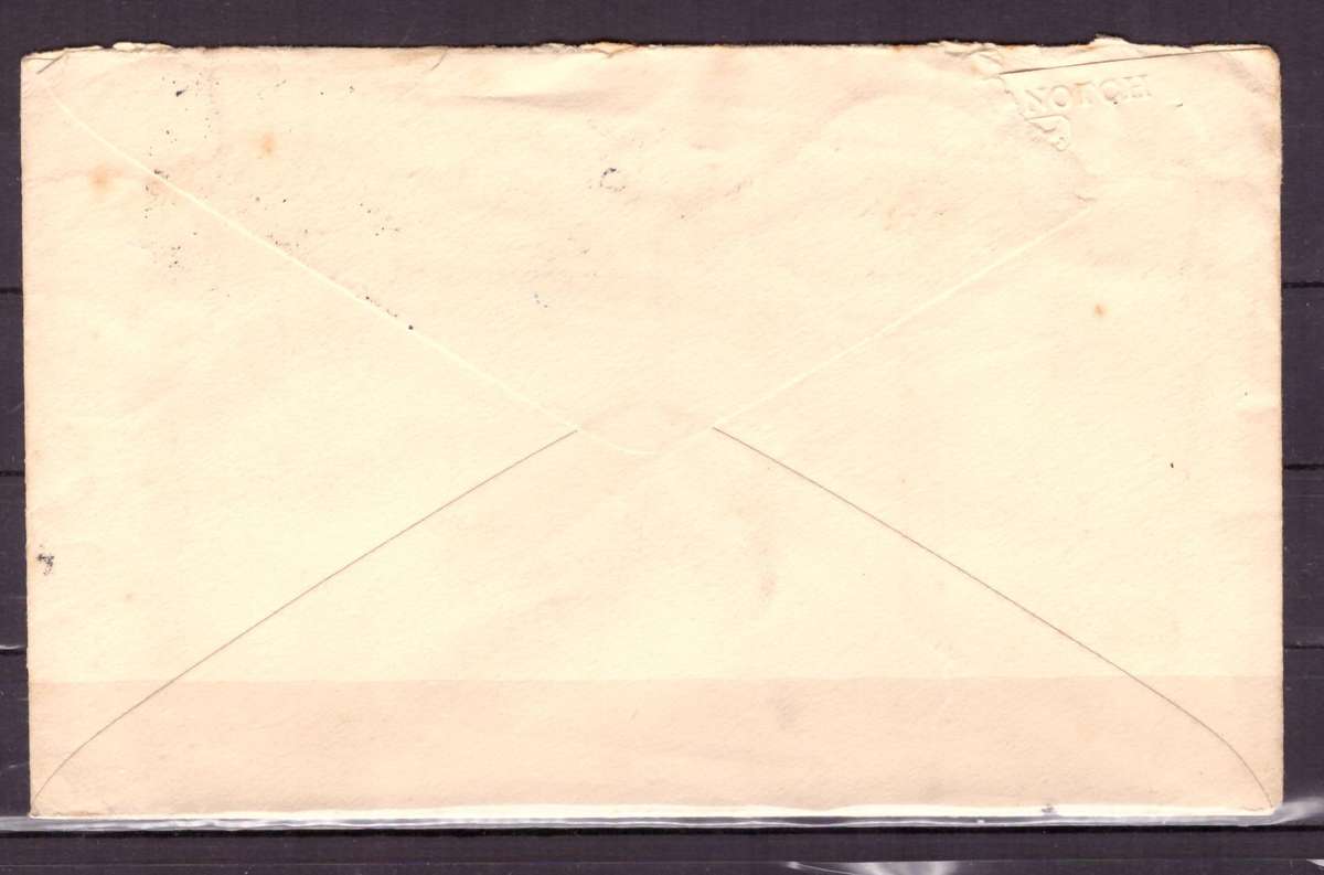 UNION  of South Africa.  Airmail from Durban to London 1930. Cover.