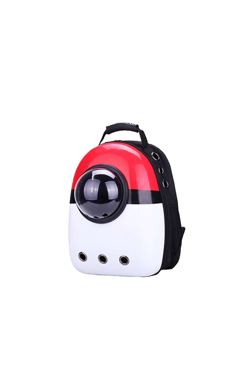 Portable Travel Space Capsule Pet Carrier Backpack - Red & WhitePortable Travel Space Capsule Pet Ca
